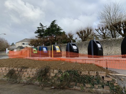 Fourniture, pose et installation de conteneurs enterrés TWINO à Evron en Mayenne (53)